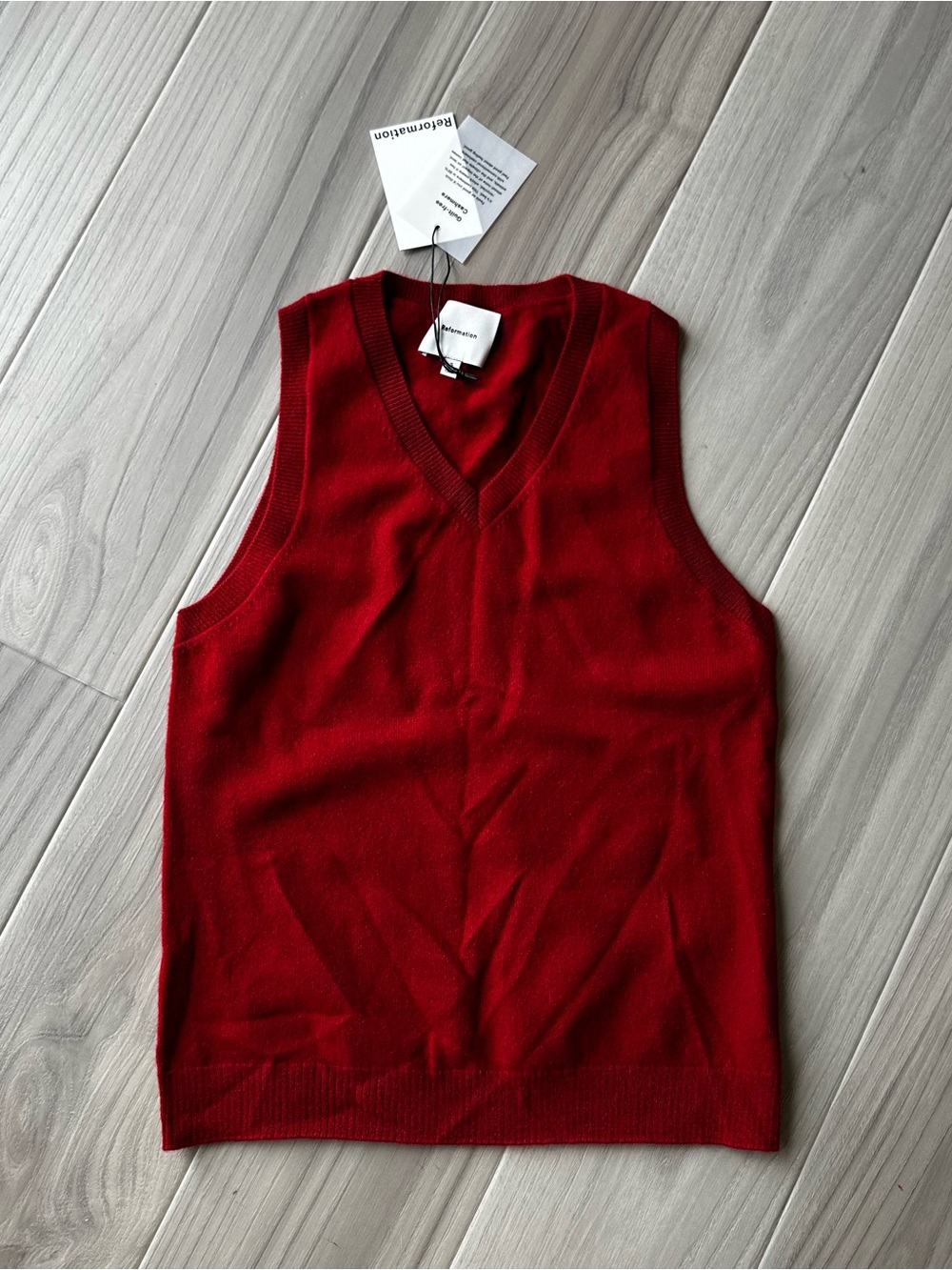 Reformation Cashmere Sweater Vest